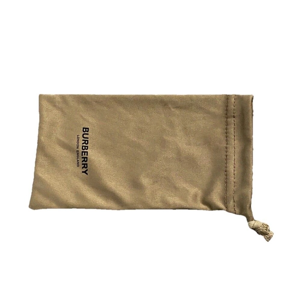Authentic Burberry microfiber Sun glass drawstring pouch in signature tan color
